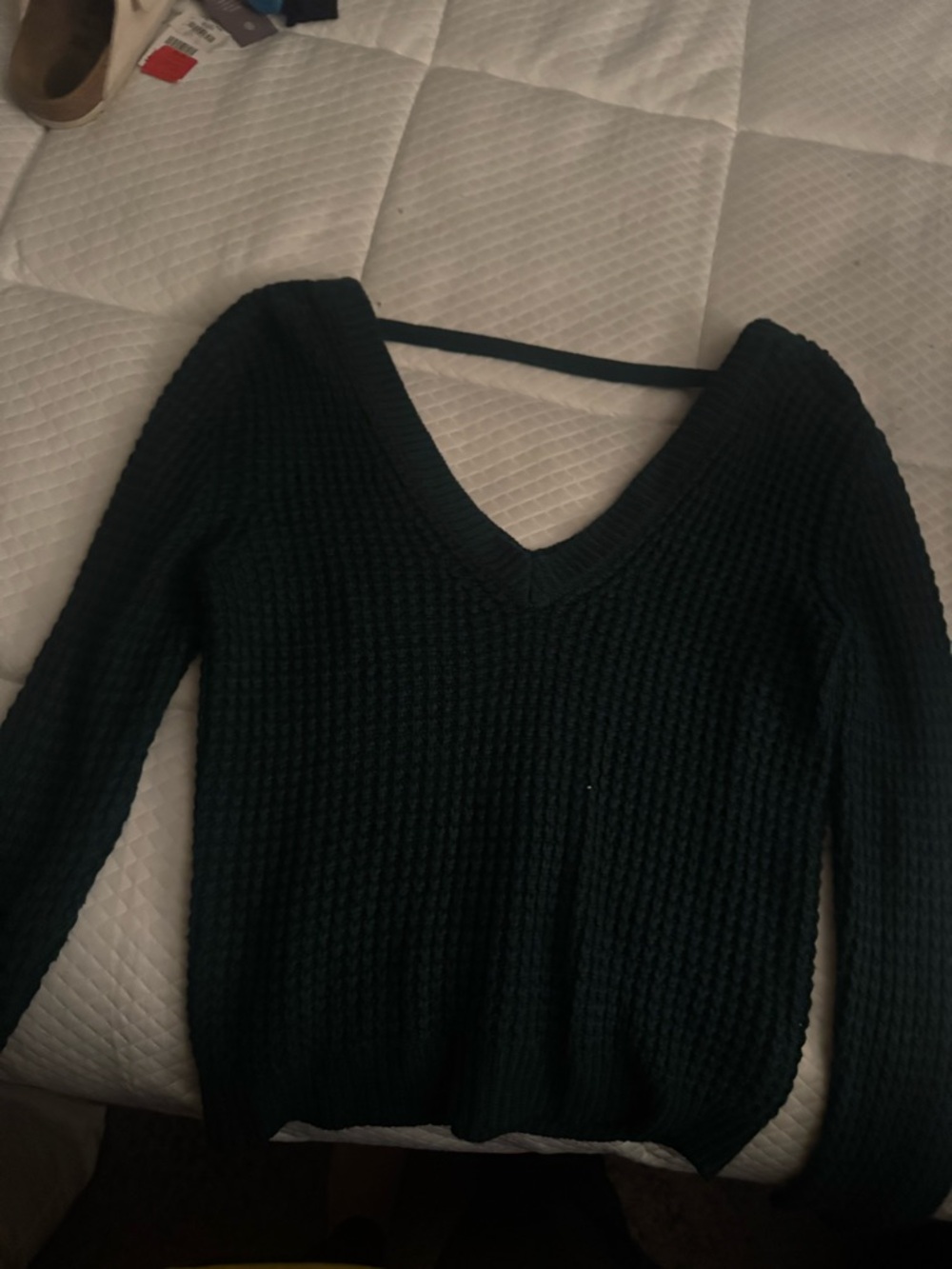 Open back sweater